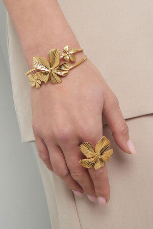 Blumeninsel-Armband – Gold  h5 Bild2