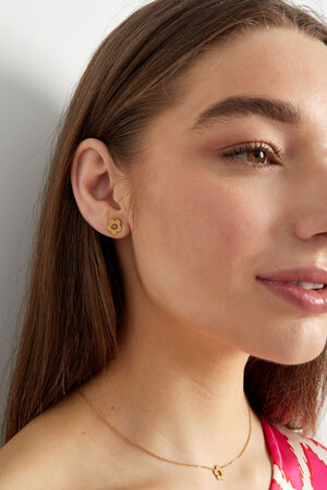 Ear studs spring flower - gold h5 Picture4