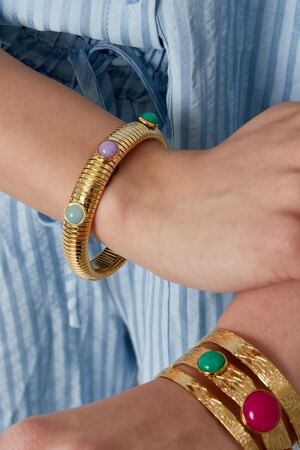 Bohemian bracelet stones - Gold h5 Picture2