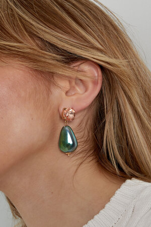 Boucles d'oreilles pays des merveilles - vert h5 Image3