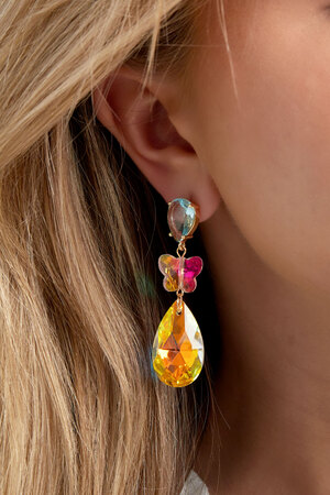 Butterfly instead earrings - blue h5 Picture3