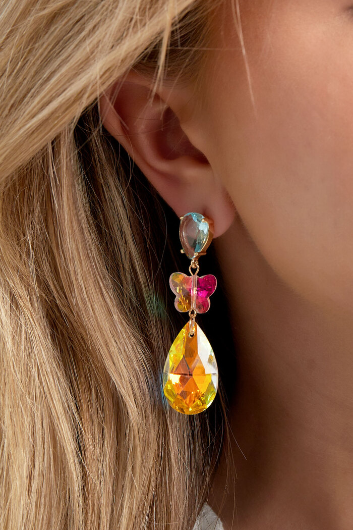 Butterfly instead earrings - champagne Picture3