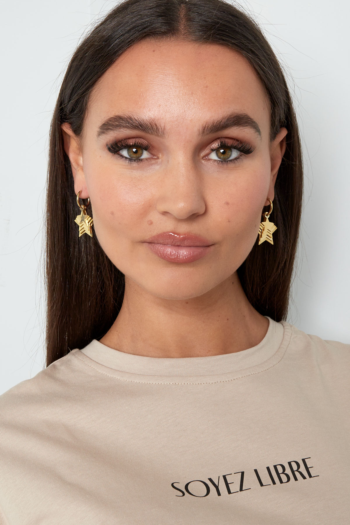 All stars earrings - gold  Picture2