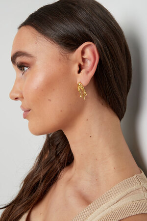 Drip it earrings - gold h5 Picture4