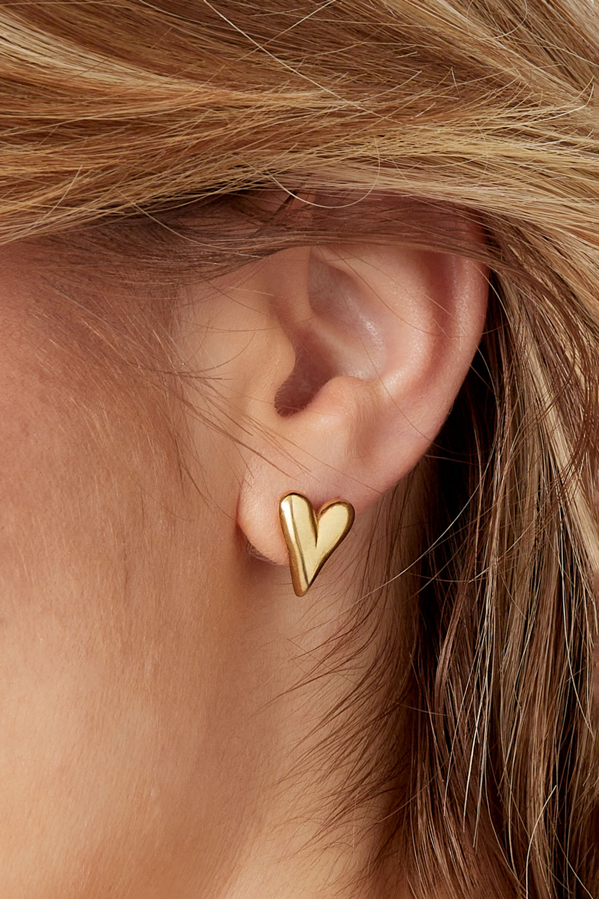 Love studs - gold h5 Picture3
