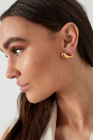 Stripe earrings - gold h5 Picture2