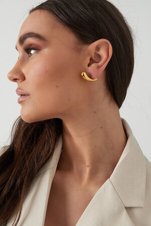 Stripe earrings - gold h5 Picture4