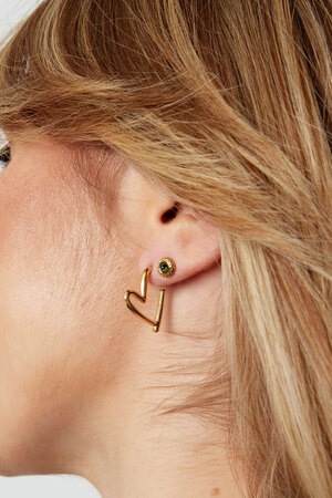 Boucles d'oreilles tomber amoureuses - or h5 Image3