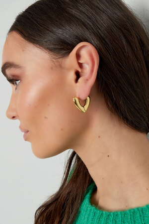 V-shape earrings - gold h5 Picture4