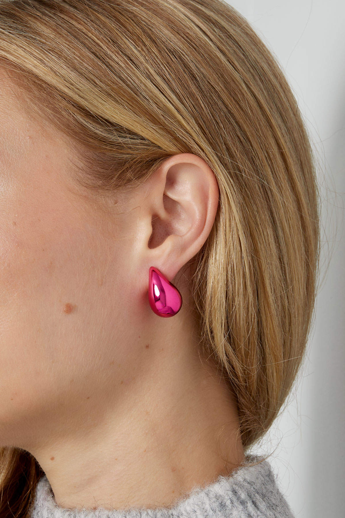 Summer hit drop earrings - fuchsia h5 Picture2