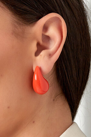Colored drop earrings - green h5 Picture3