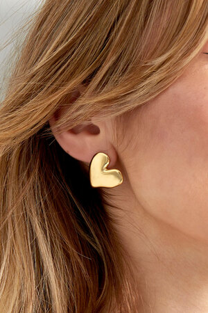 Earrings love first - gold h5 Picture3