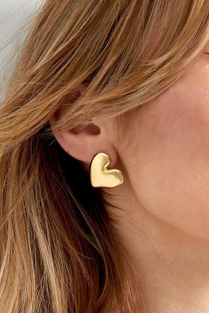 Earrings love first - gold Picture3