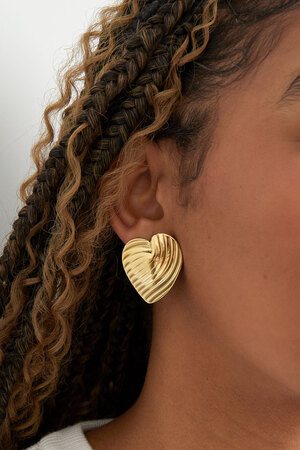 Statement earrings forever love - gold h5 Picture3