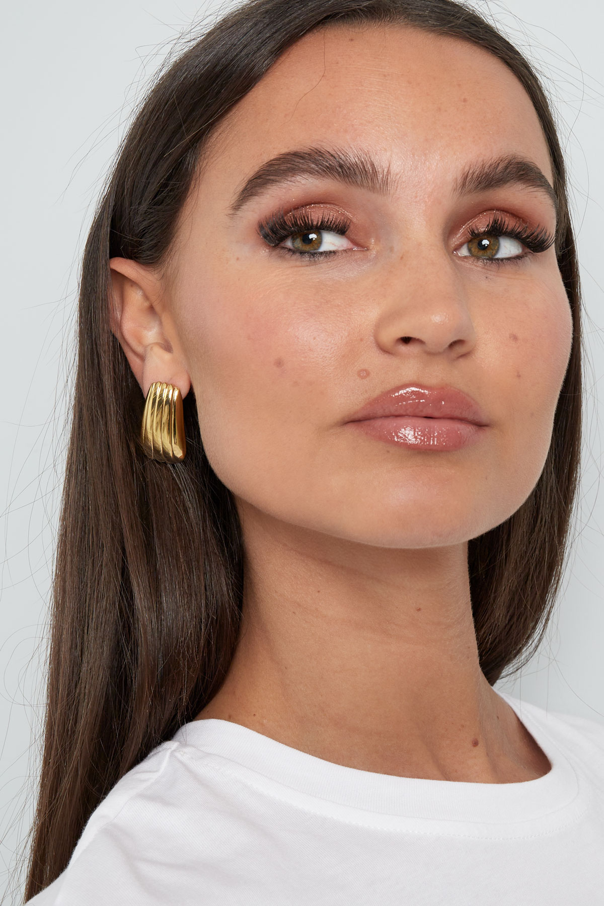 Simple stripe earrings - silver Picture2