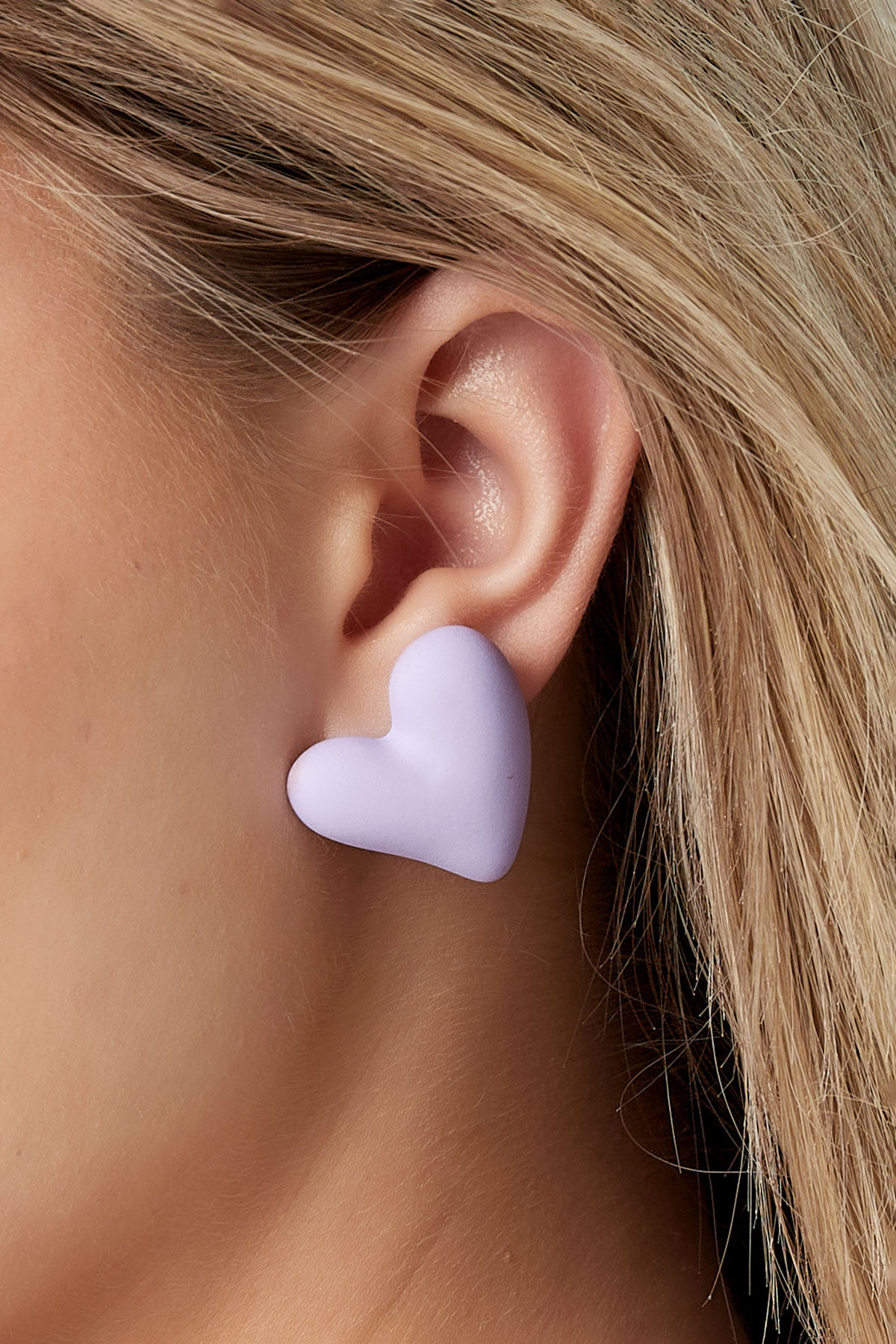 Boucles d'oreilles love colorées - blanc cassé  h5 Image3