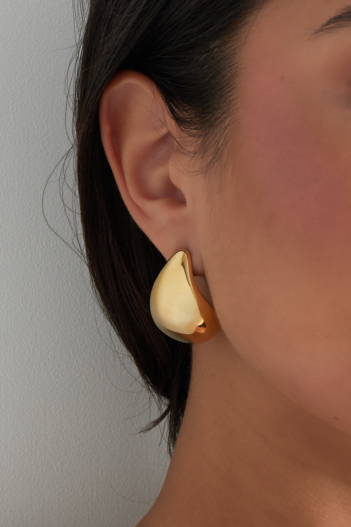 Boucles d'oreilles goutte vintage - dorées h5 Image4