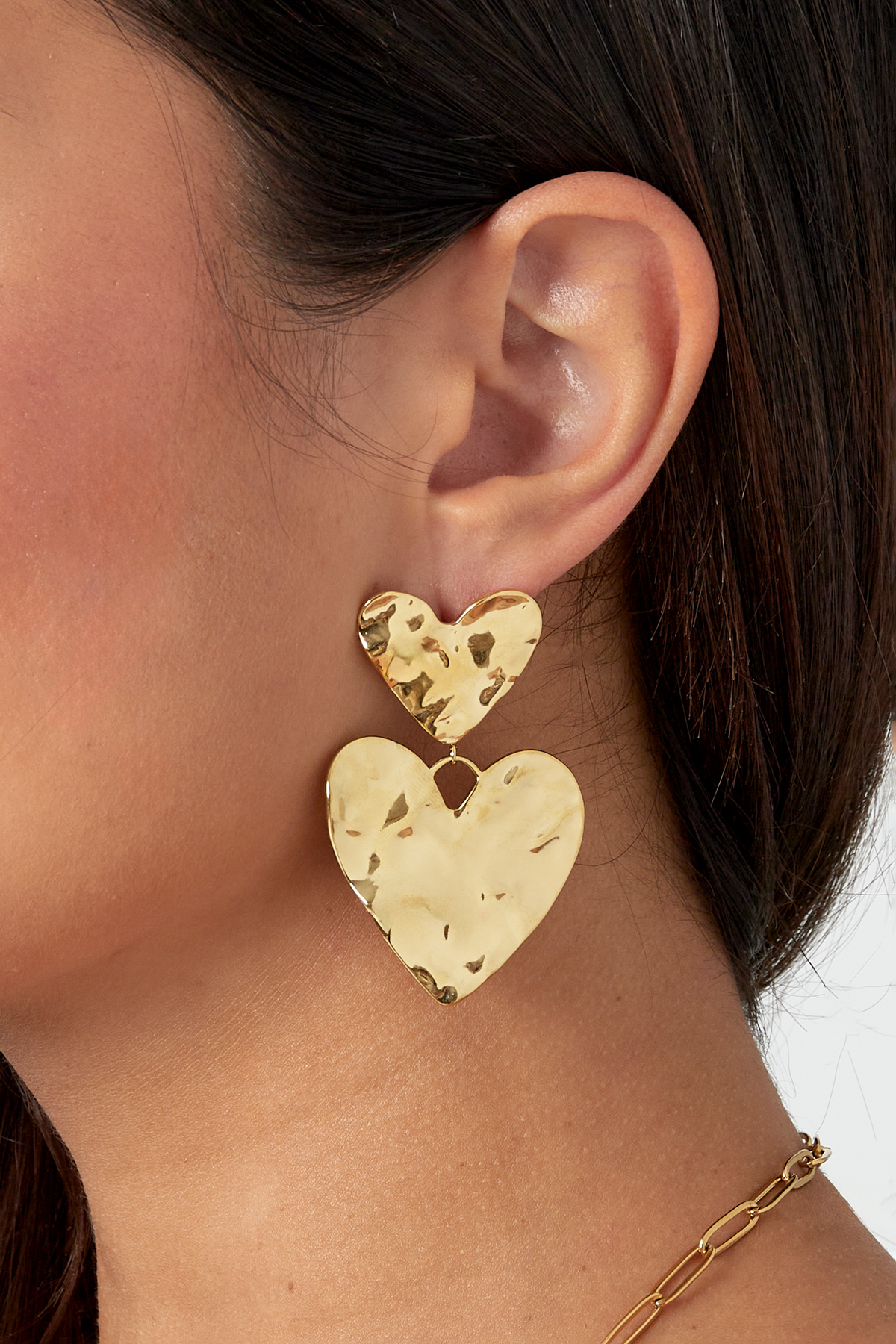 Boucles d'oreilles extra love - or h5 Image3