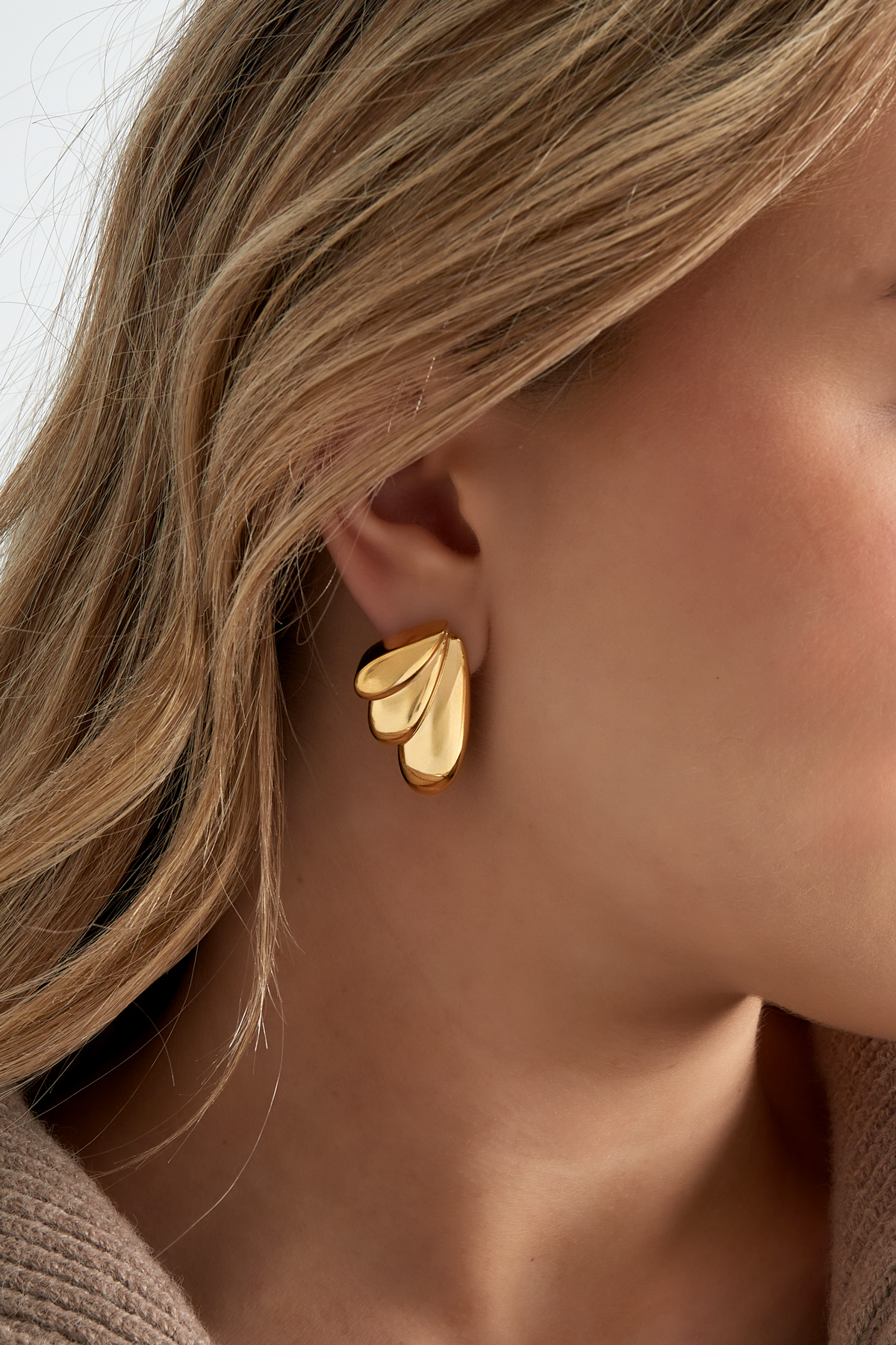 Earrings summer wings - gold h5 Picture2