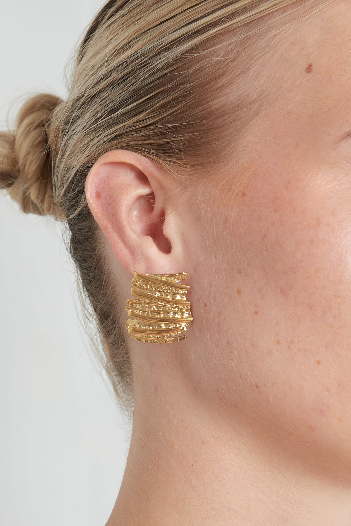 Earrings tough babe - Gold color