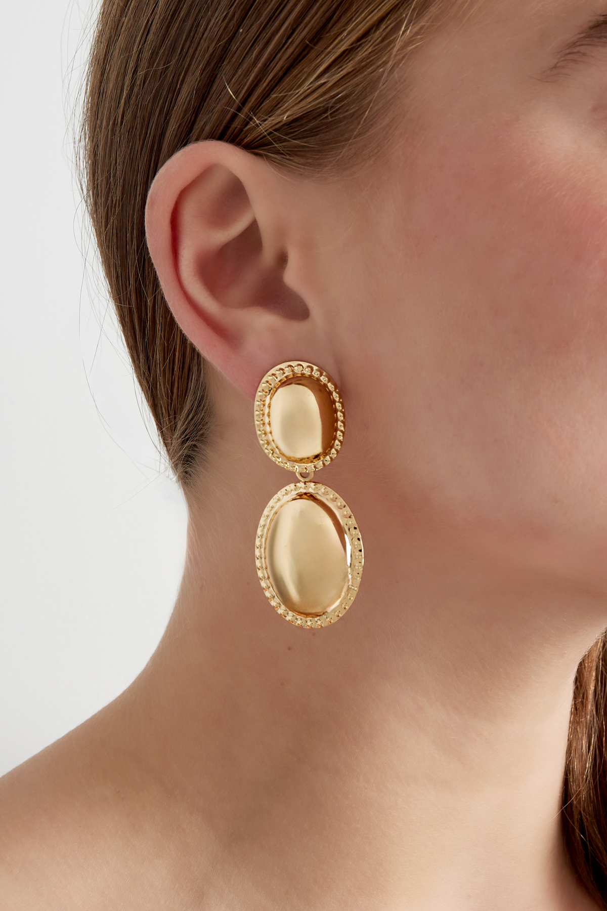 Pendientes doble deleite - oro Imagen2