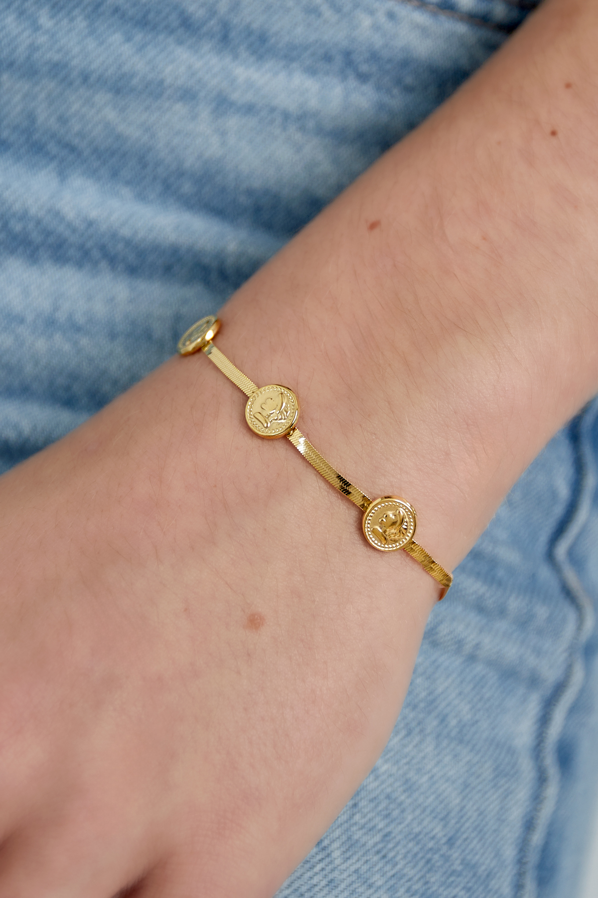 Bracciale Lucky Coins - oro h5 Immagine2