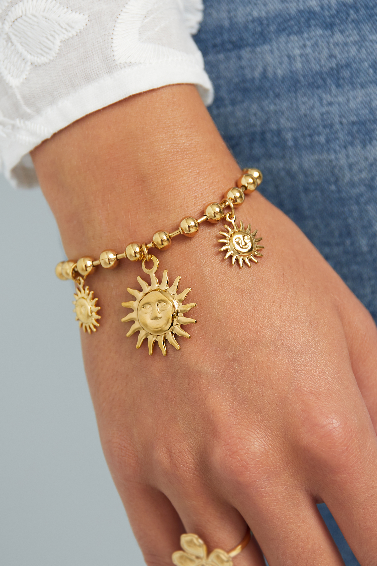 Armband sunlit charm - goud h5 Afbeelding2