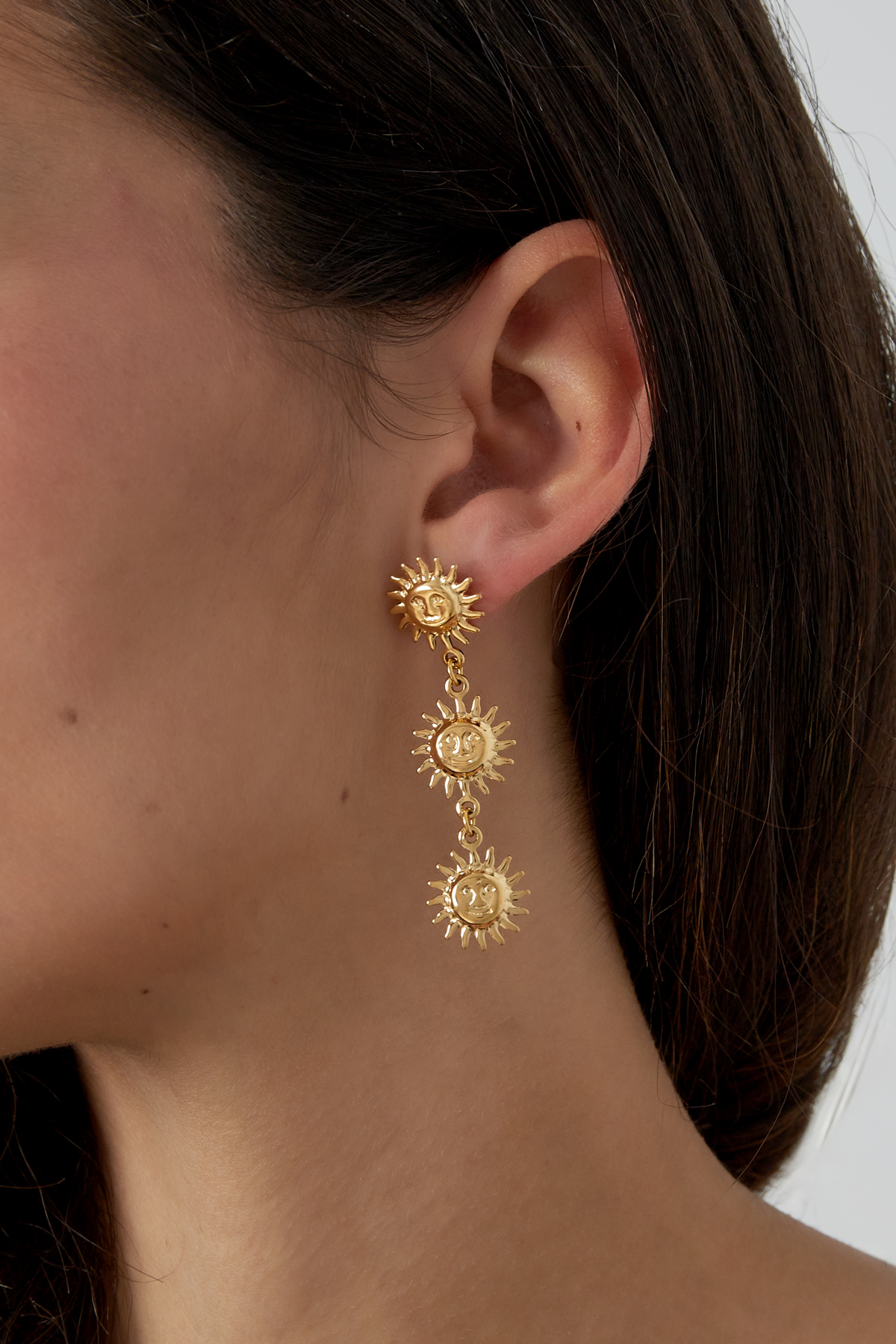 Earrings sunny day - Gold color