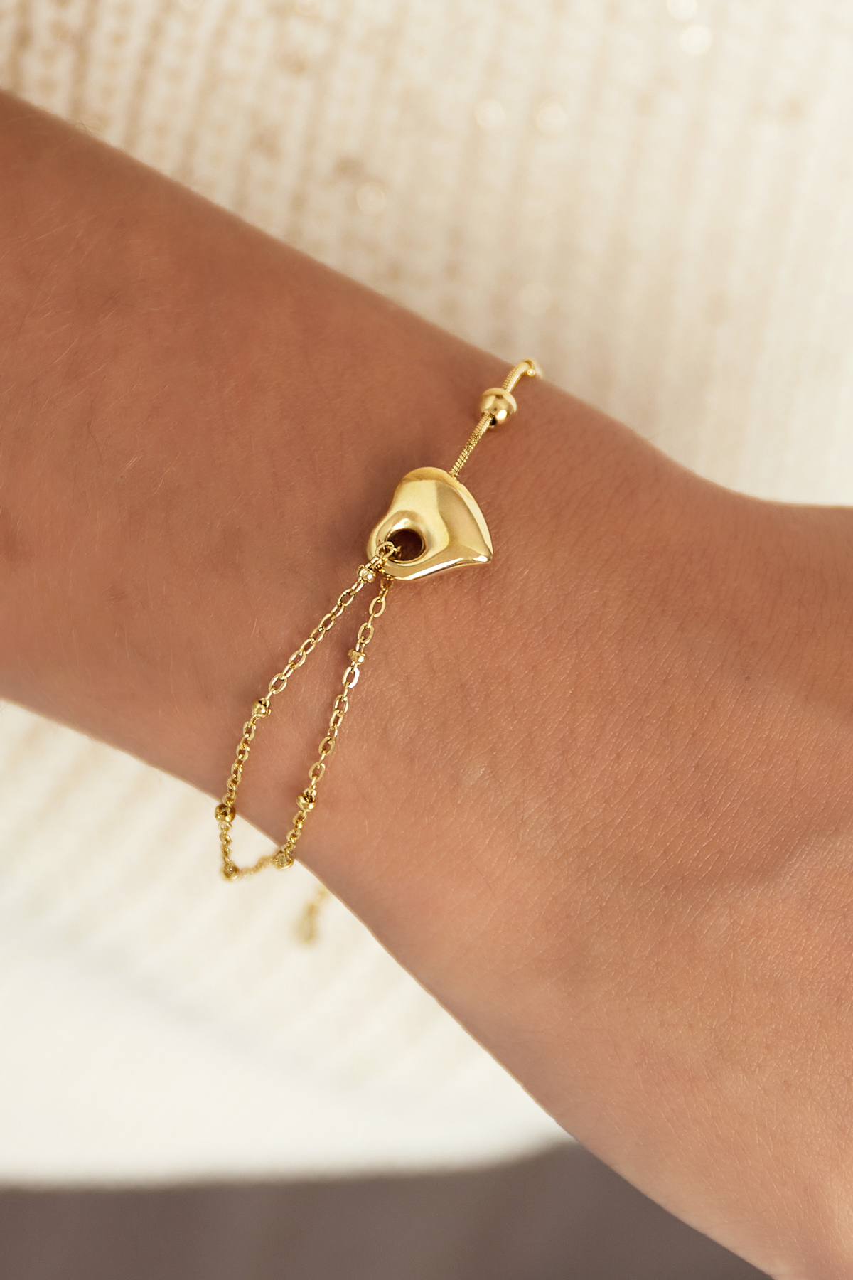 Love link armband - goud h5 Afbeelding2