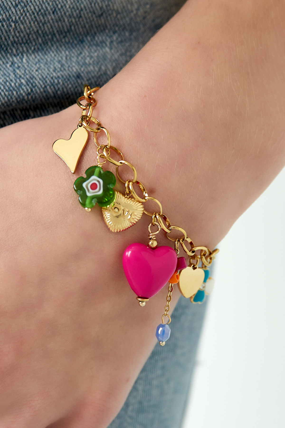 Charm bracelet american dream - Gold color