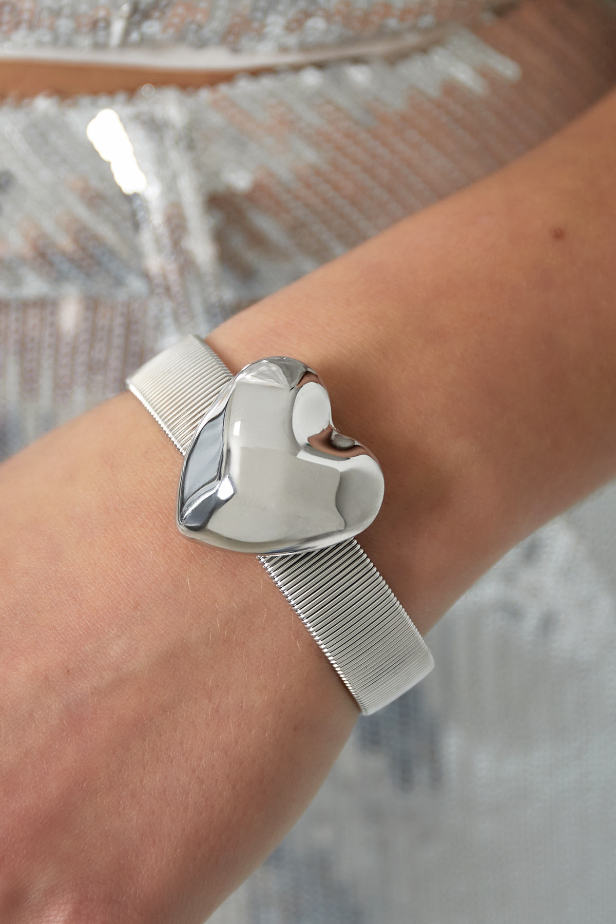 Statement love bracelet small - Silver Color color h5 Picture2