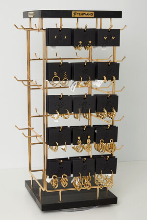 Refill package earrings display hoops - stainless steel h5 
