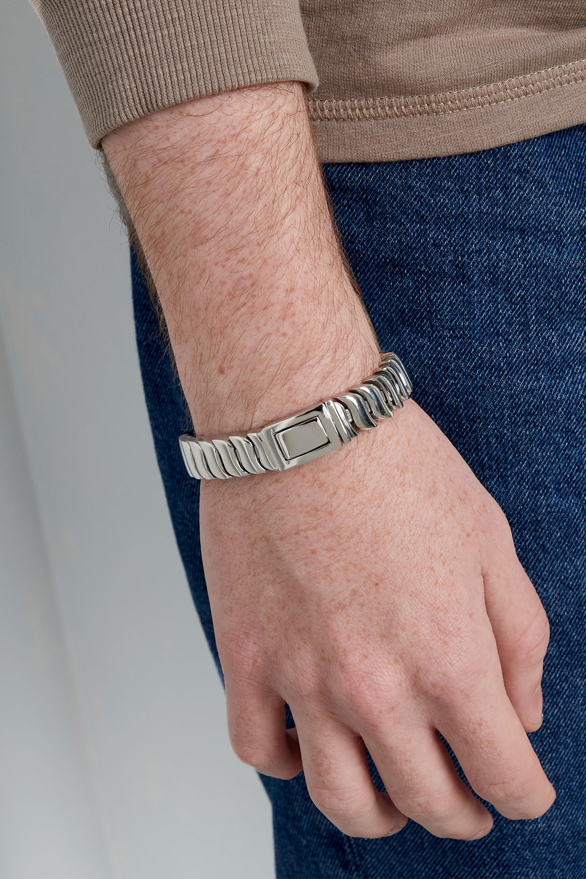 Heren armband urban link - zilver h5 Afbeelding2