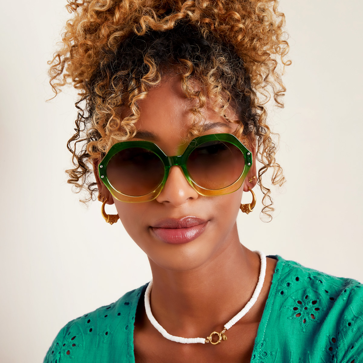 Gafas de sol octogonales shop