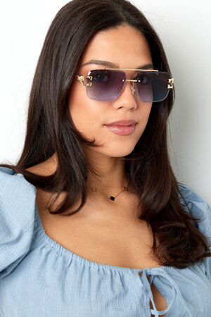 Sunglasses Wooden Details Leopard Blue h5 Picture4