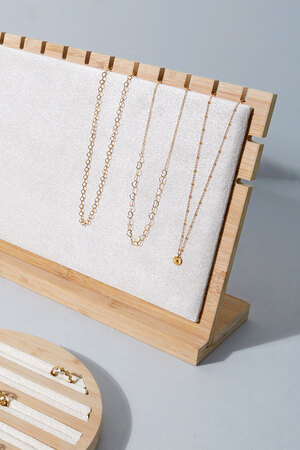 Ketting display luxe - off-white h5 Afbeelding2