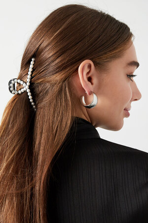 Haarspange mit Perlen in einer Reihe h5 Bild2