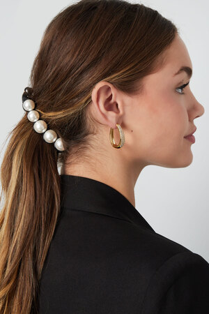 Haarspange Perlen schwarz h5 Bild2