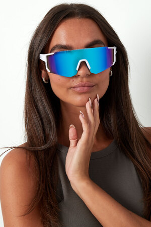 Gafas de sol futuro - blanco/azul h5 Imagen4