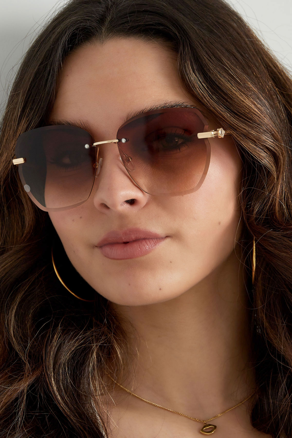 Statement sunglasses gold hardware - rose gold Picture4