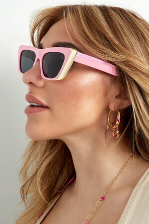 Sunglasses sun savvy - pink gold h5 Picture3