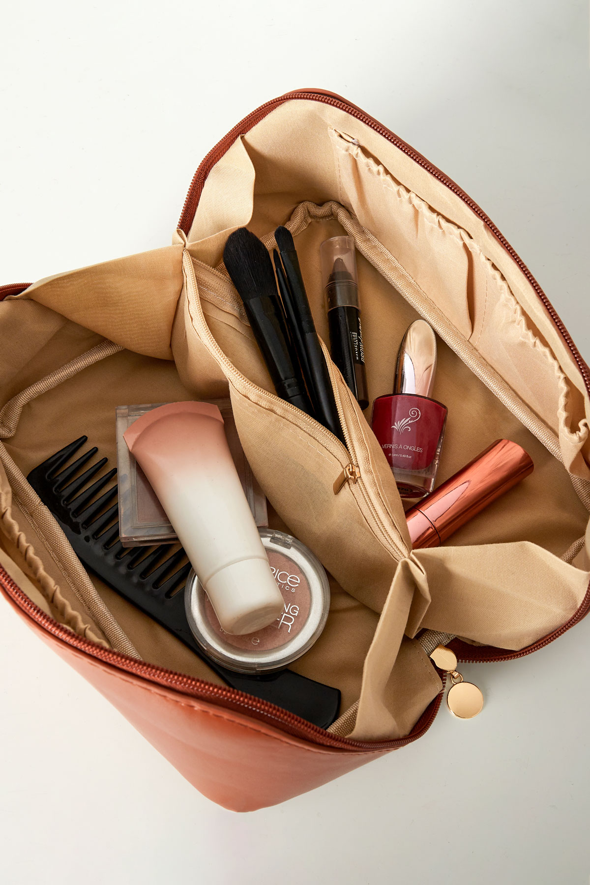 Basic make-up bag - brown h5 Picture3