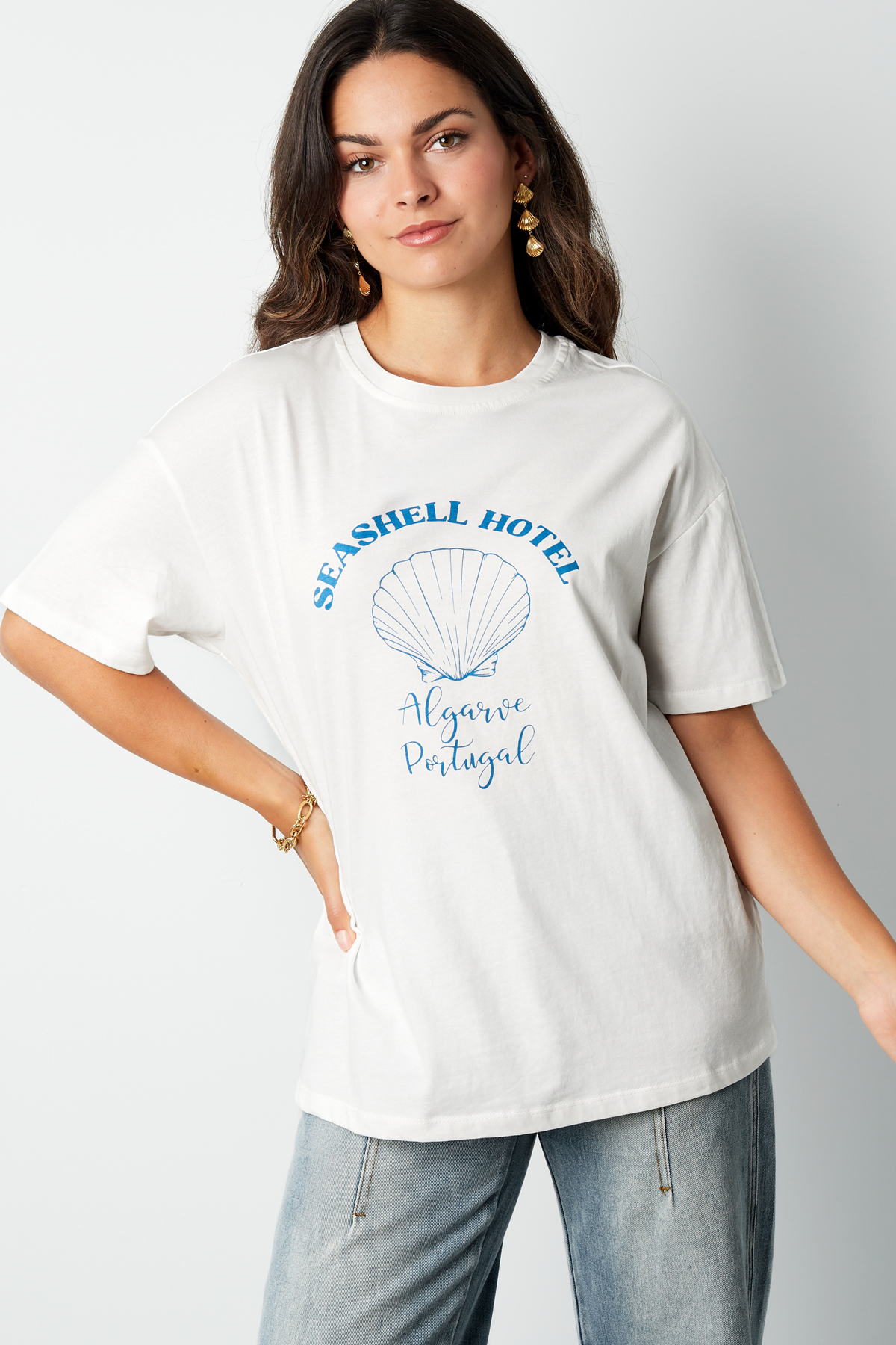 Seashell Hotel shirt - wit Afbeelding4