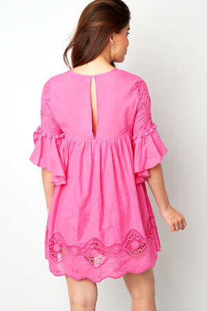 Dress embroidered details pink h5 Picture10