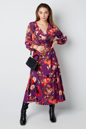 Maxi dress print purple h5 Picture3