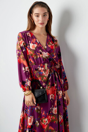 Maxi dress print purple h5 Picture6
