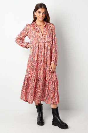 Dress paisley print pink multi h5 Picture3