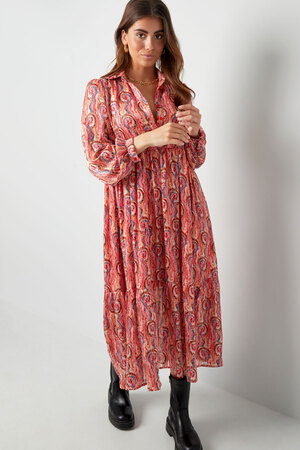 Dress paisley print pink multi h5 Picture6