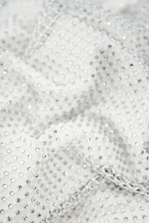 Robe longue blanche scintillante - blanc - S h5 Image9