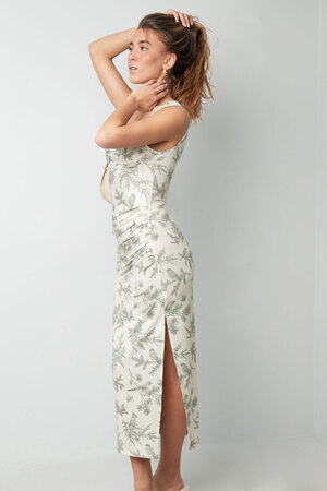 Flowery long dress - blue h5 Picture8